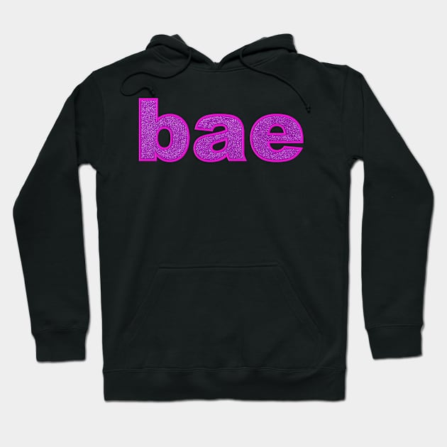 Bae in Pink Glitter Hoodie by m2inspiration